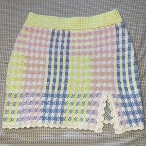 Loveshackfancy knit skirt small lsf